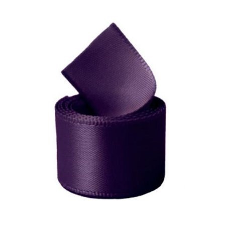 PAPILION Papilion R07430538028550YD 1.5 in. Single-Face Satin Ribbon 50 Yards - Plum R07430538028550YD